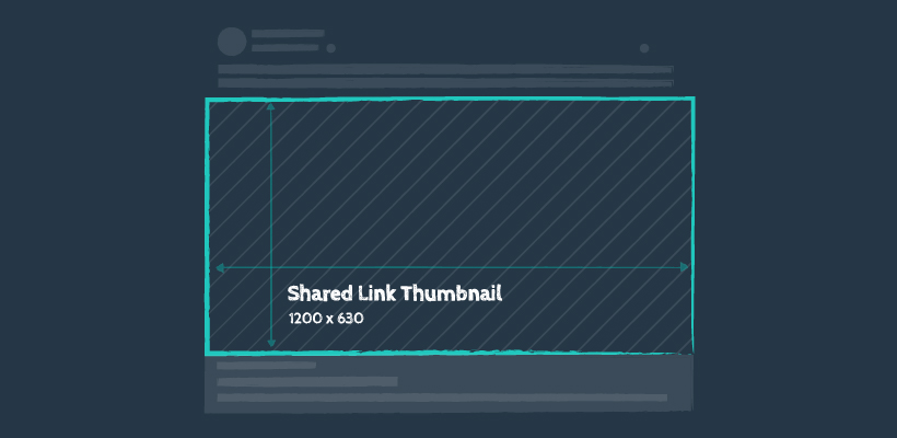Facebook Shared Link Thumbnail, recommended size: 1200 by 630 pixels