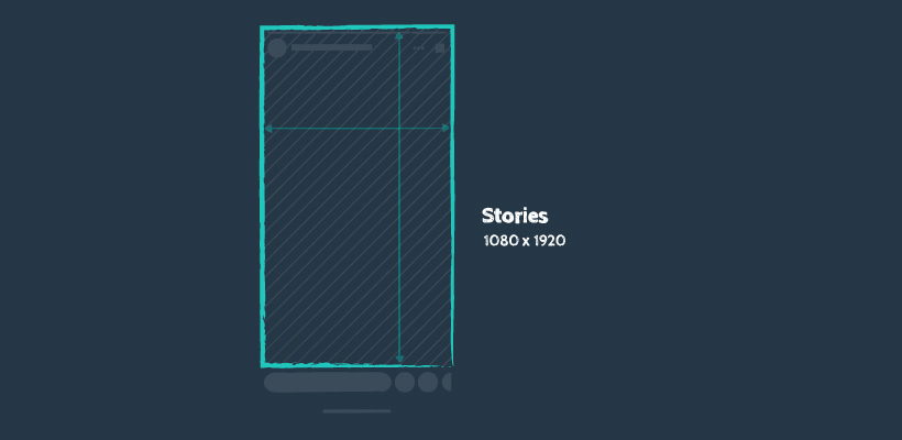 Facebook Stories, recommended size: 1080 by 1920 pixels